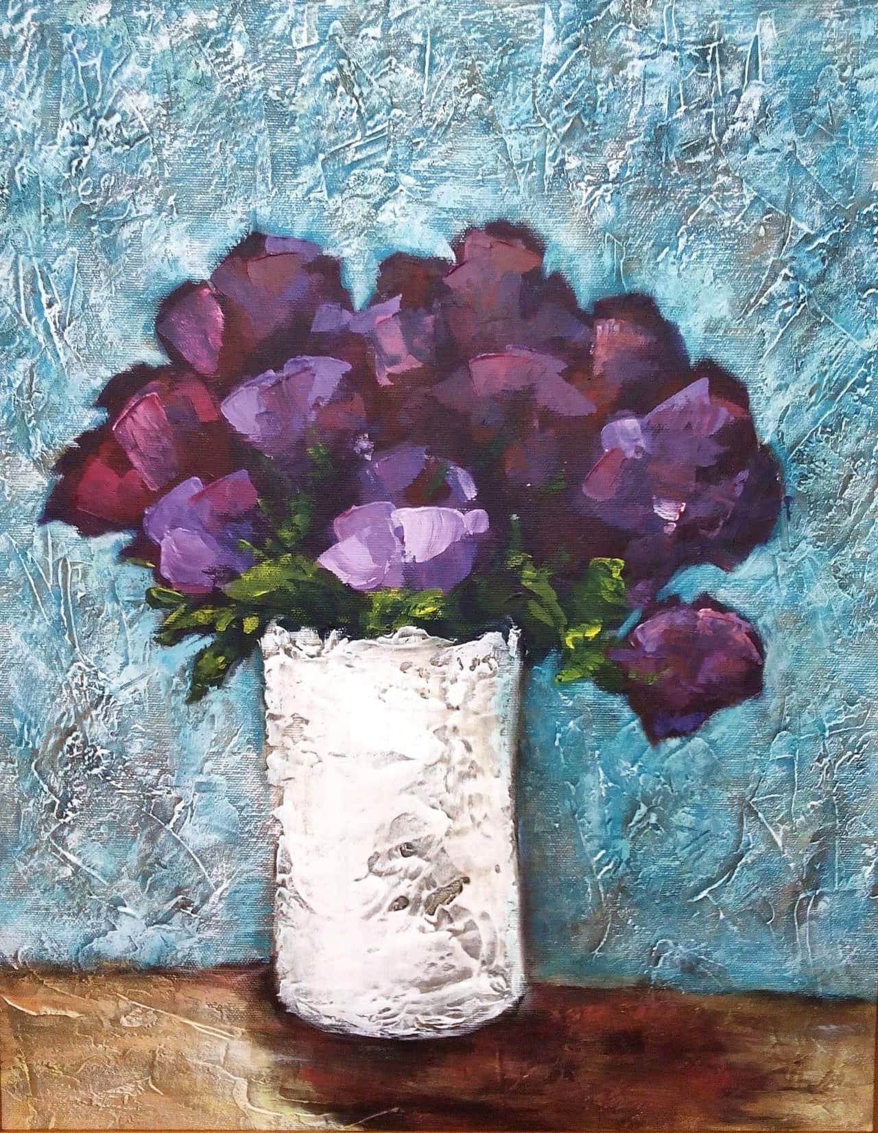 Flowers painting Original oil artwork