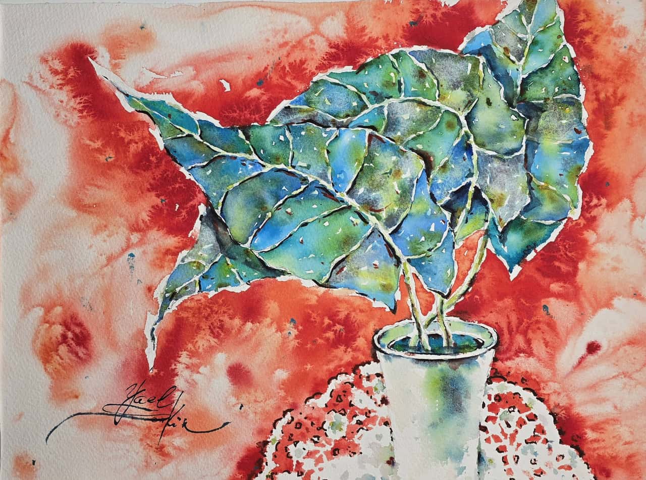 Botanical wall art Original watercolor painting