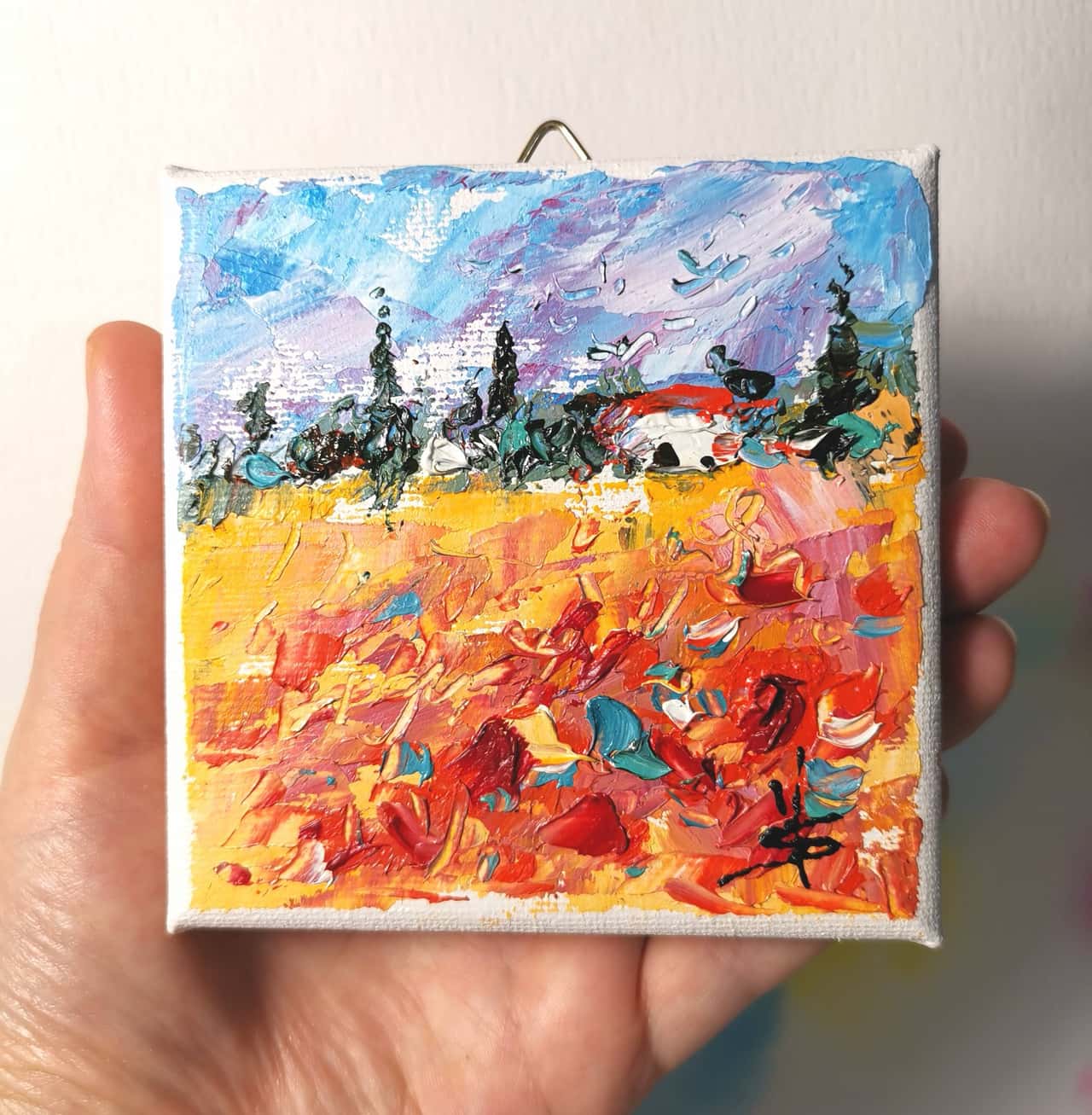 Tuscany Oil Artwork Original Impasto Painting