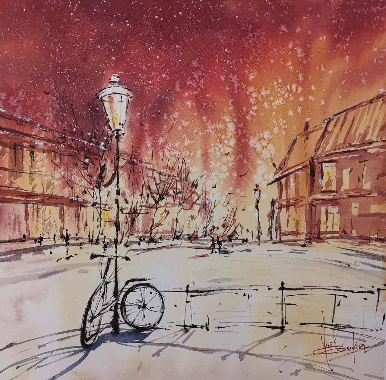 Amsterdam Painting Original Watercolor — image 1