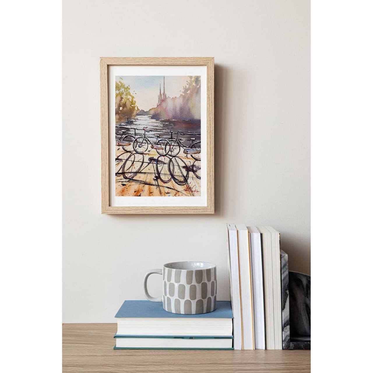 Amsterdam Painting Original Watercolor Artwork — image 1