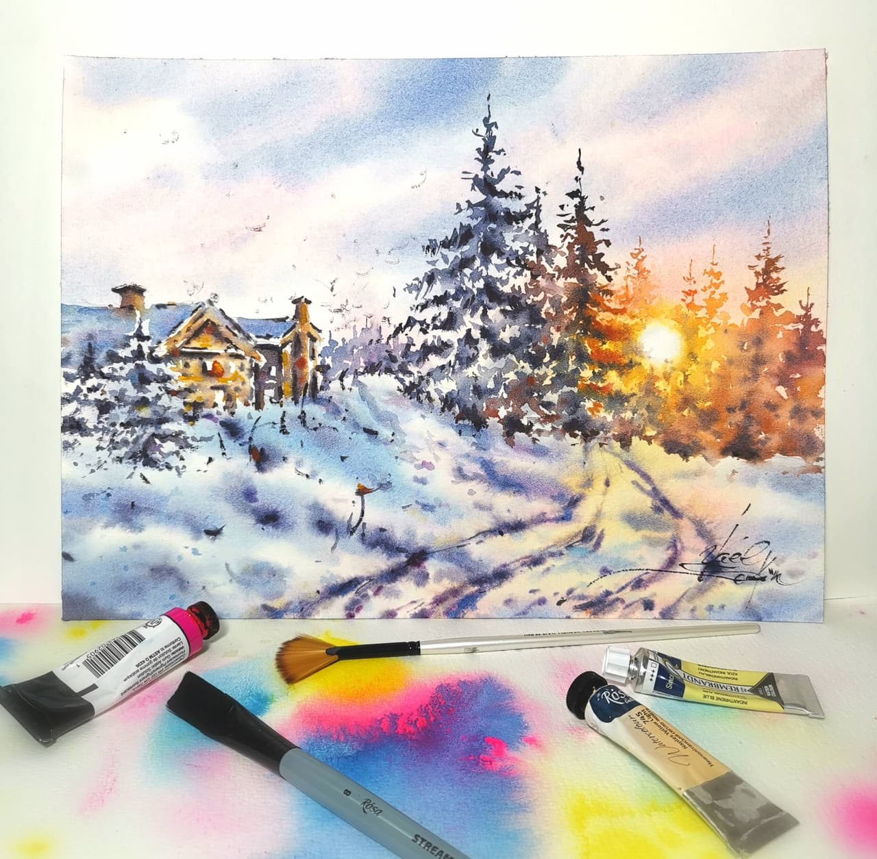 Canada painting Original watercolor painting — image 2