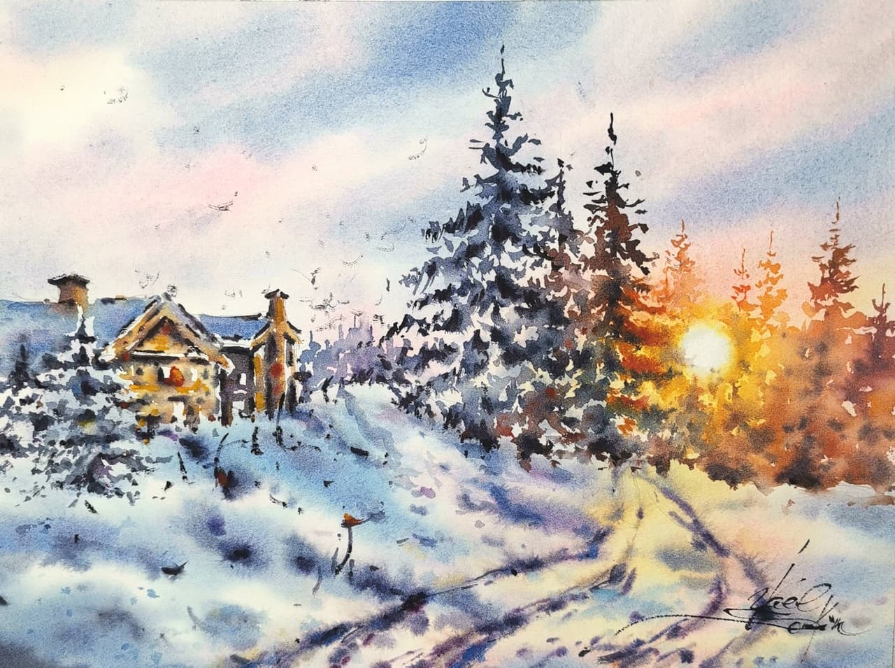 Canada painting Original watercolor painting — image 1