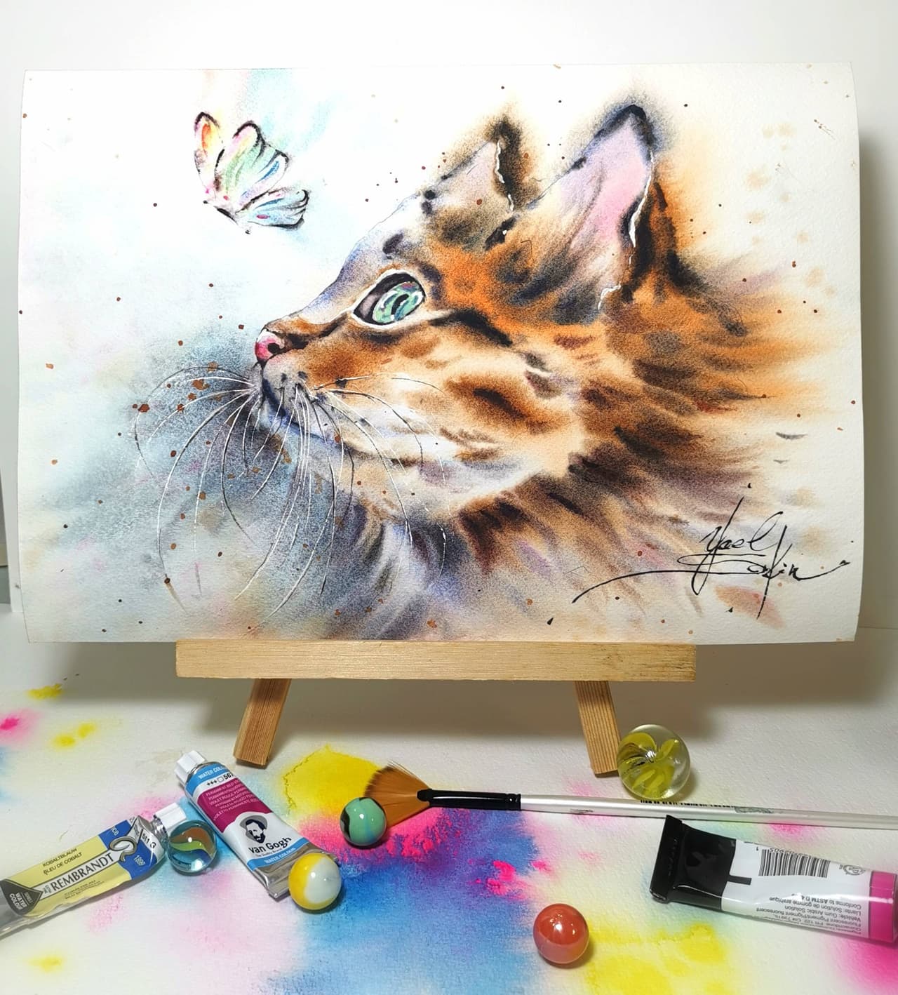 Animals painting Original watercolor painting — image 2
