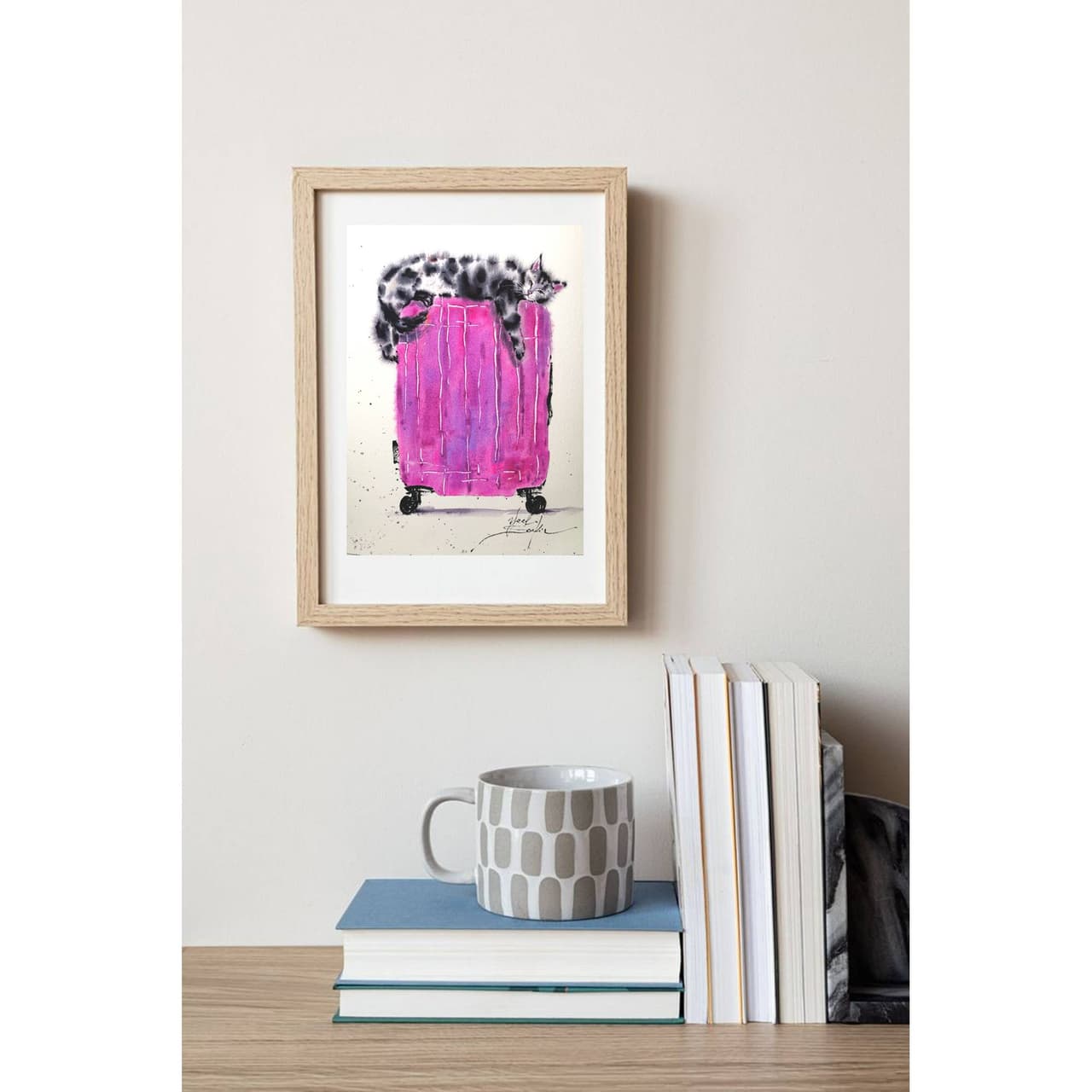 Cat painting Original watercolor painting — image 1