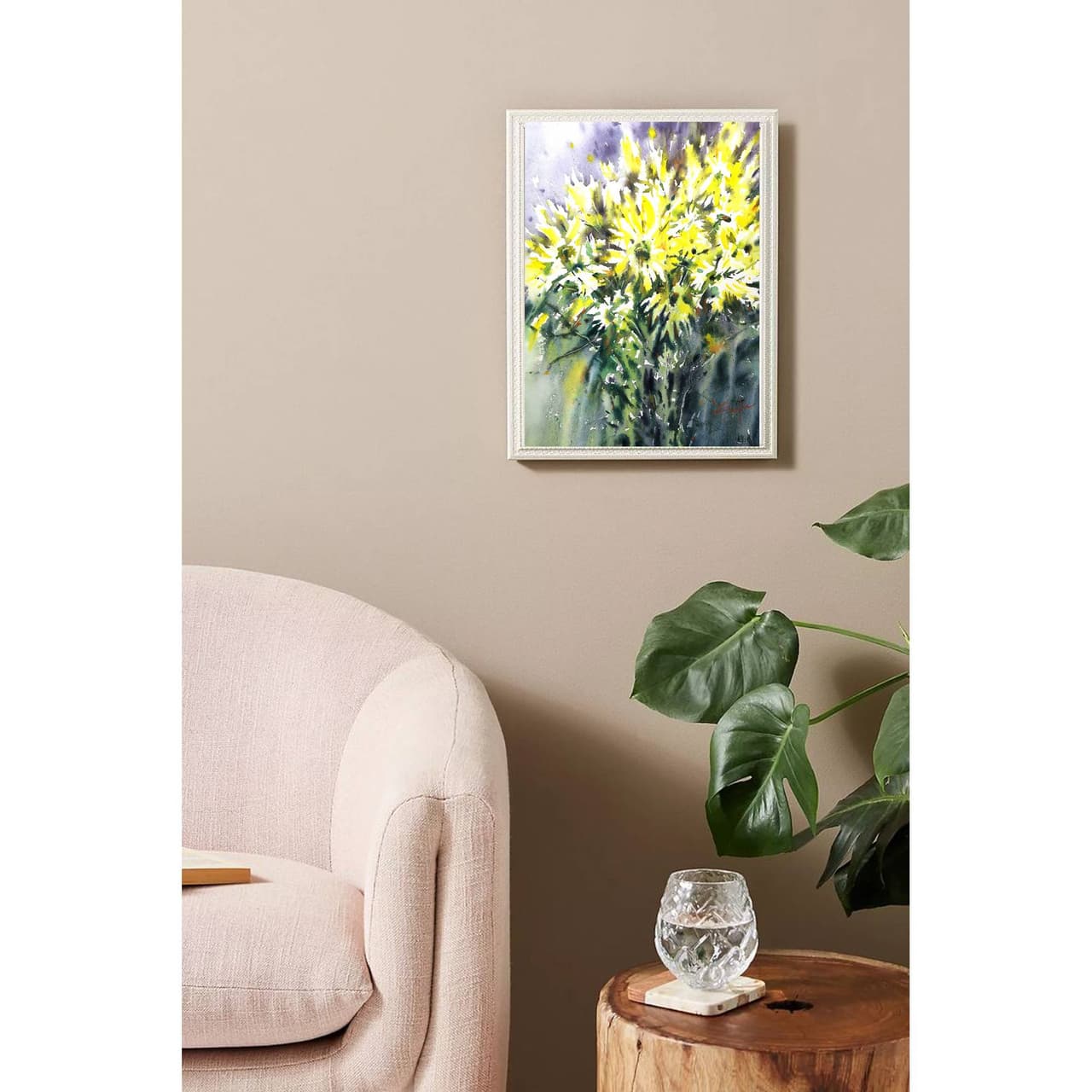 Original Watercolor Yellow Daisies Flowers Painting - Floral Wall Art — image 2