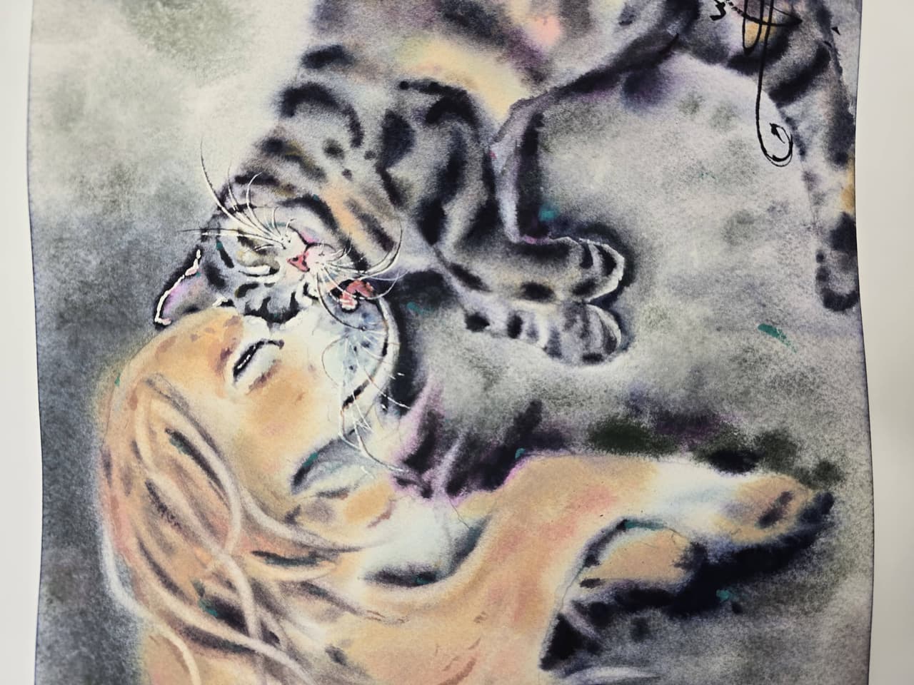 Dog and Cat Watercolor Painting - Original Animal Wall Art — image 3