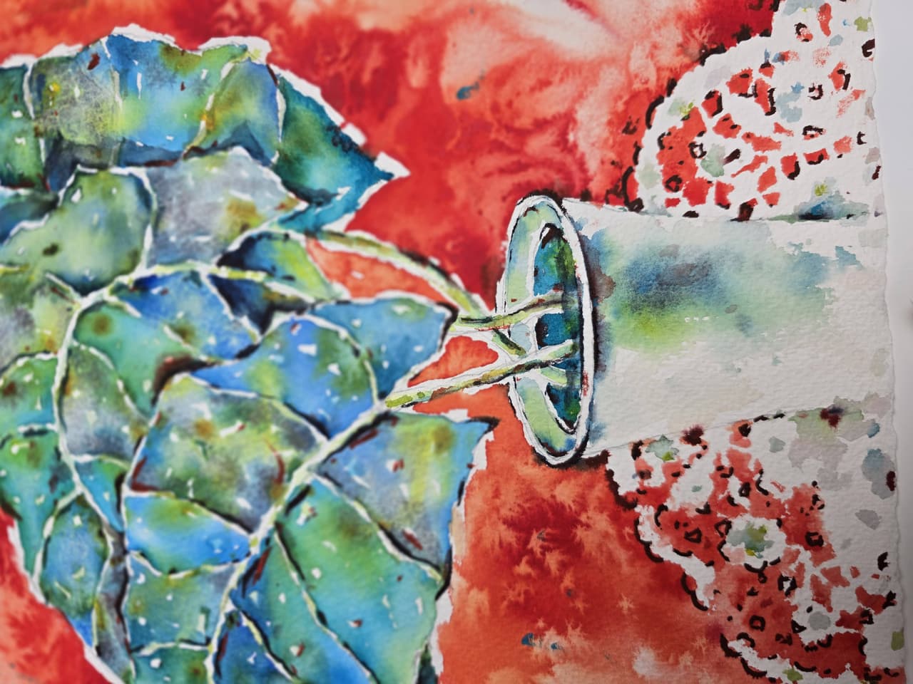 Botanical wall art Original watercolor painting — image 4
