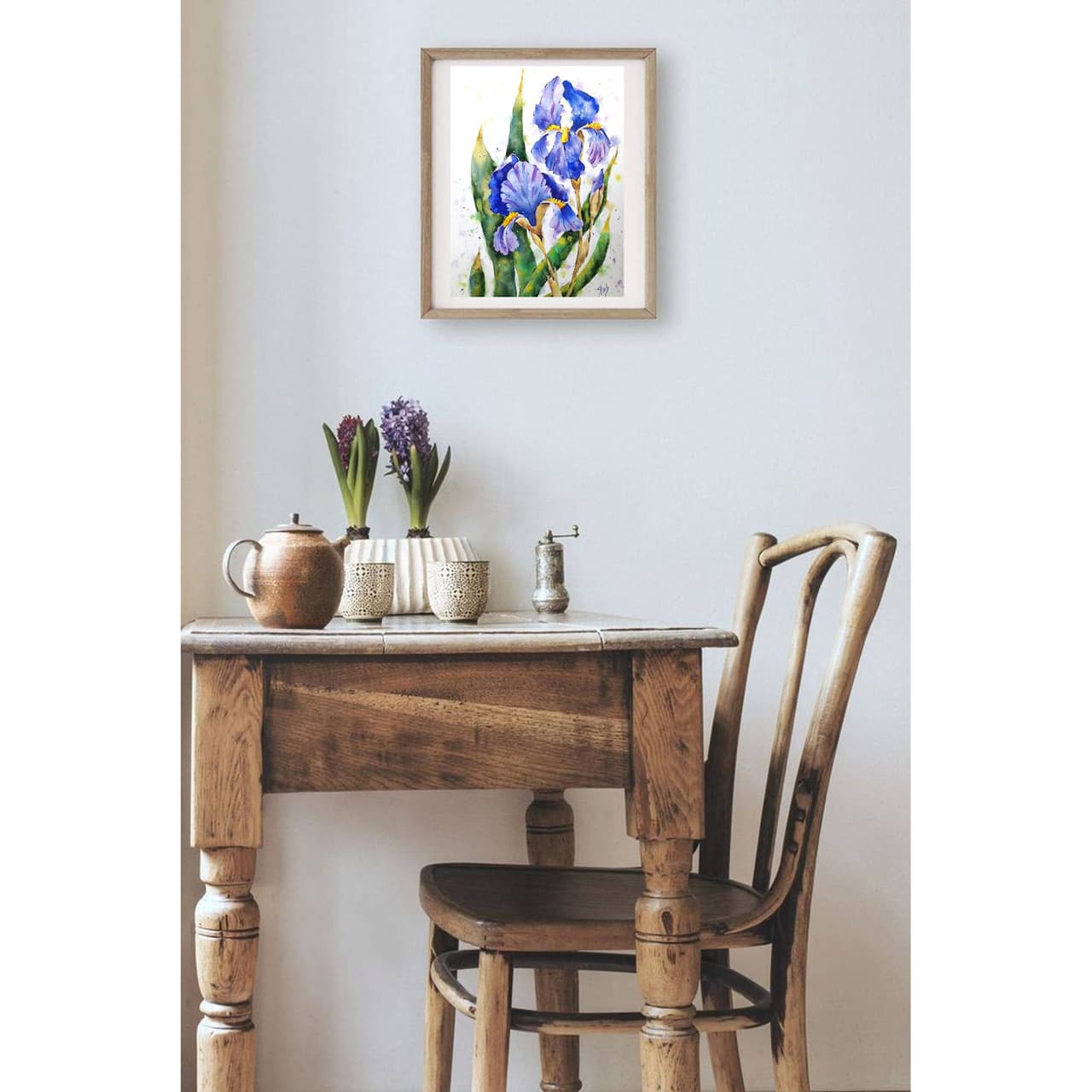 Iris flower painting Original watercolor painting — image 2