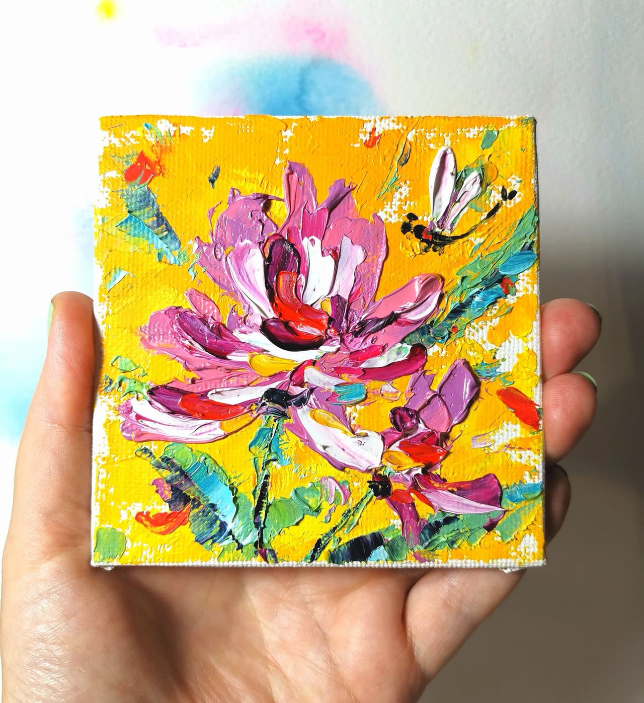 Pion Oil Impasto Artwork Original Painting  — image 1