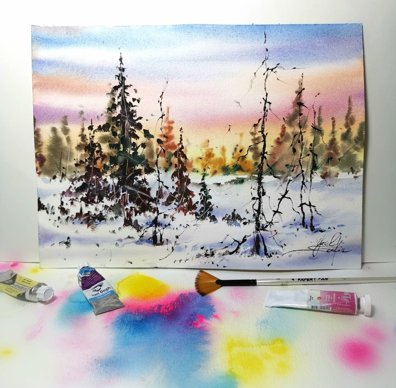 ORIGINAL watercolor painting CANADA painting  — image 2